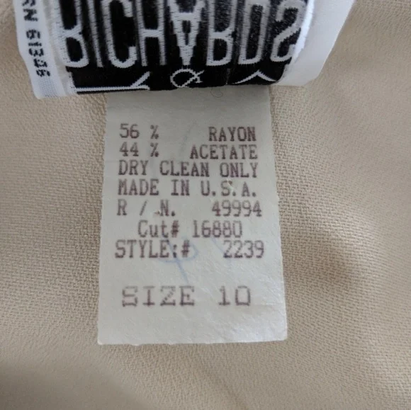 Vintage R M Richards Beaded Suit Jacket with Skirt - Picture 8 of 8